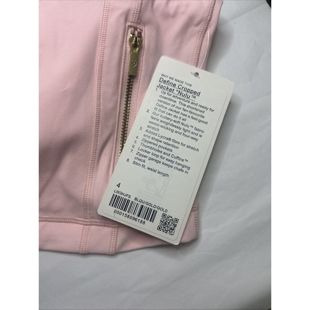 Authentic Lululemon Define Cropped Jacket Nulu Bl… - image 3